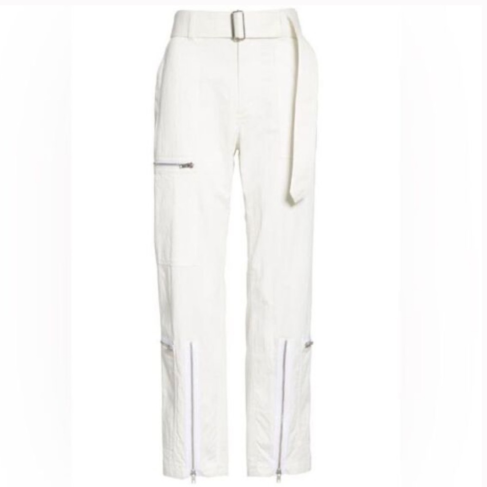 Helmut lang zipper cargo detail parachute material pant